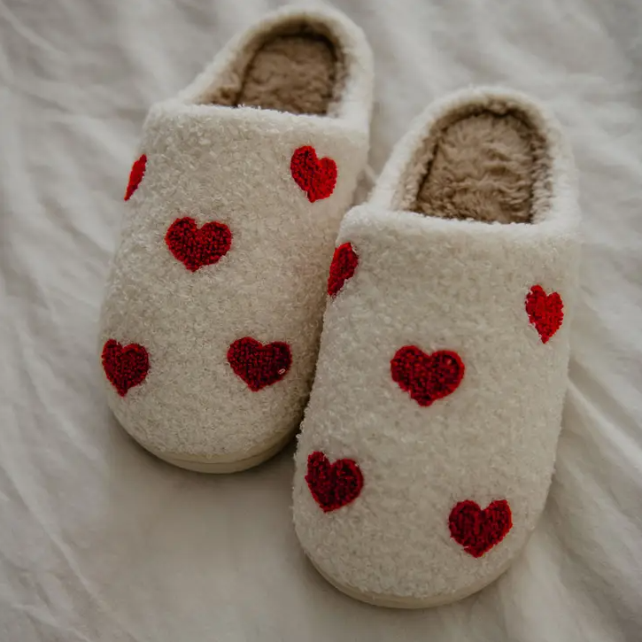 Hearts all Over slipper